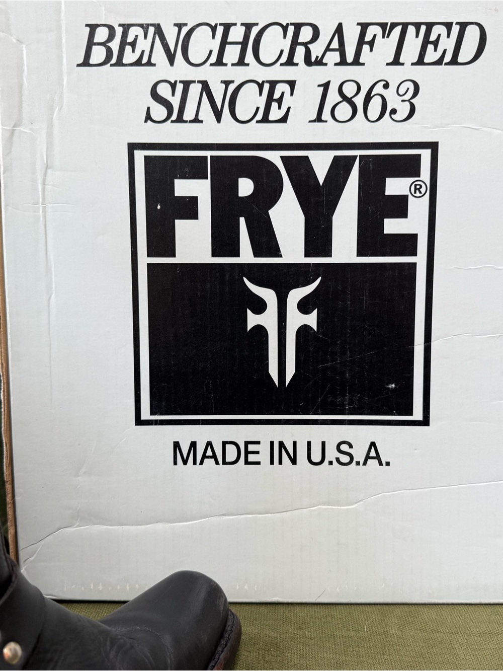 Frye Women’s 77300 12R Black Leather Harness Boots with Metal Ring Size 8 - Picture 8 of 10